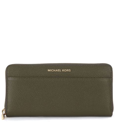 michael kors true green wallet|olive green Michael Kors Wallet.